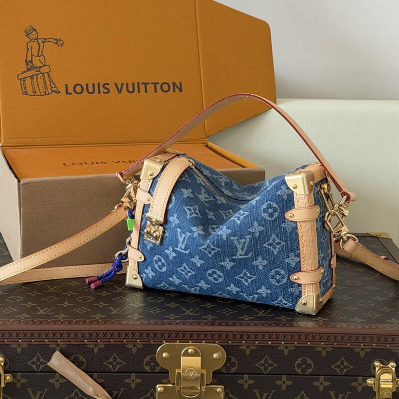 L0vis Vvtt0n Side Trunk MM M27450 Blue Denim