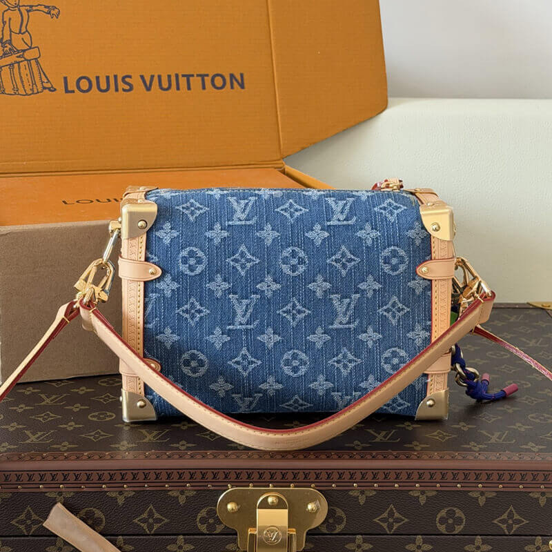 L0vis Vvtt0n Side Trunk MM M27450 Blue Denim