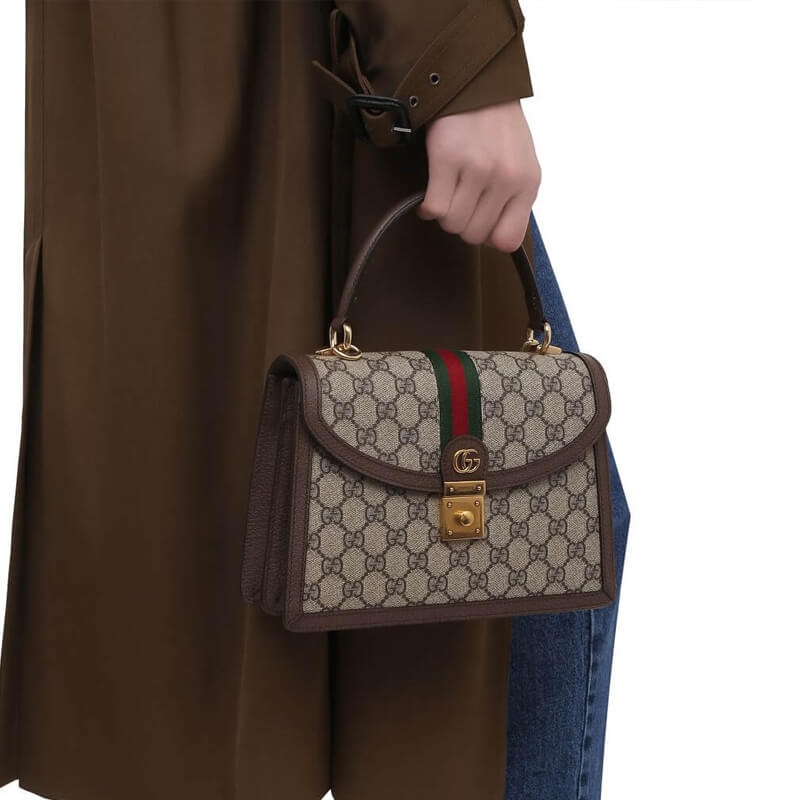 Gvc*1 Ophidia GG Small Top Handle Bag