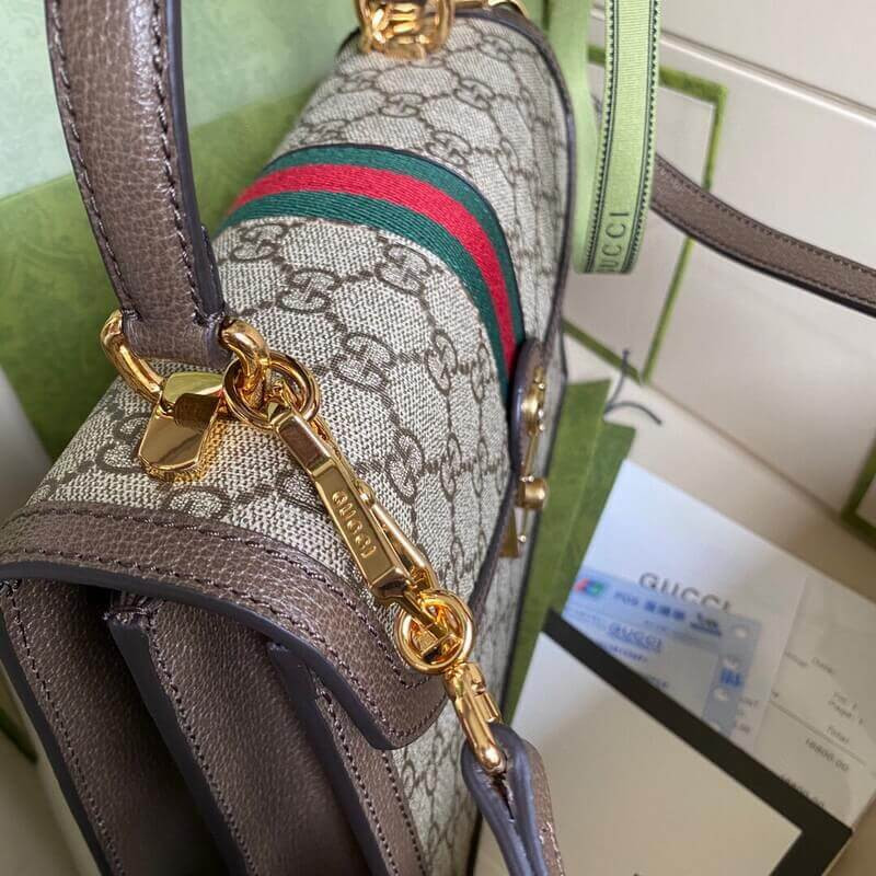 Gvc*1 Ophidia GG Small Top Handle Bag