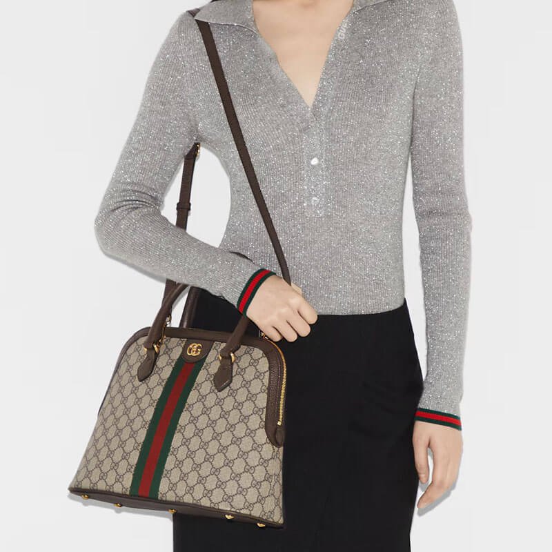 Gvc*1 Ophidia Medium Top Handle Bag