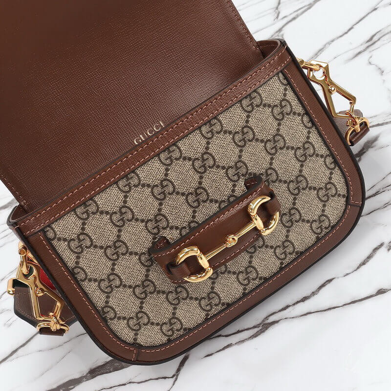 Gvc*1 Horsebit 1955 Canvas Mini Shoulder Bag