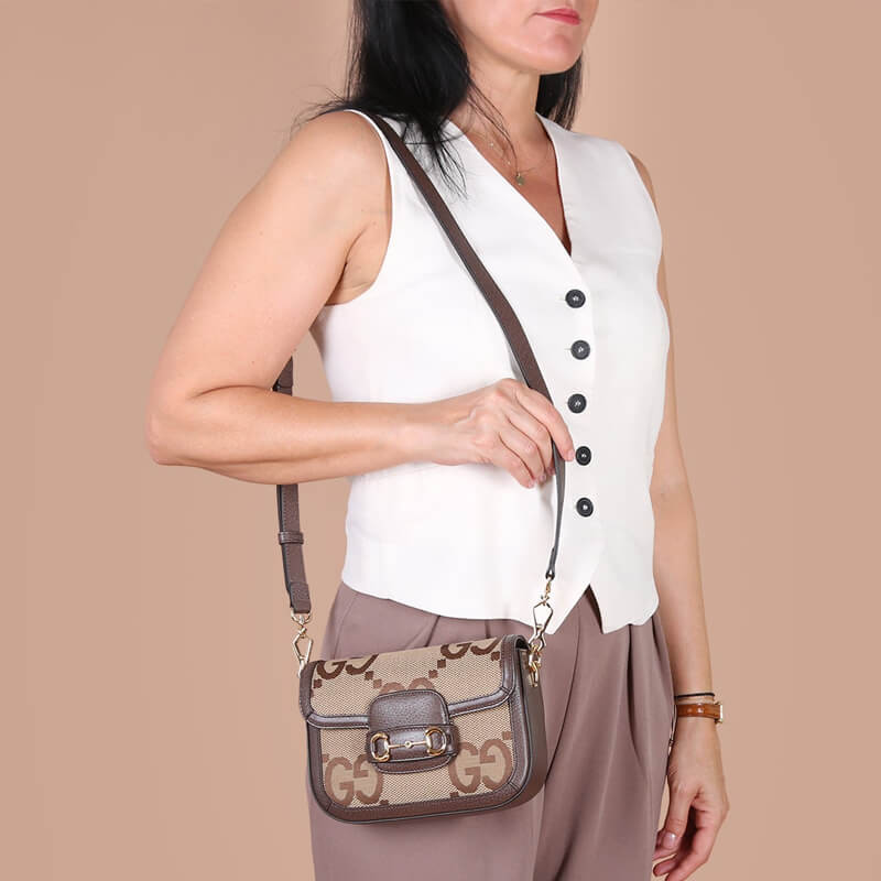 Gvc*1 Horsebit 1955 Jumbo GG Mini Shoulder Bag