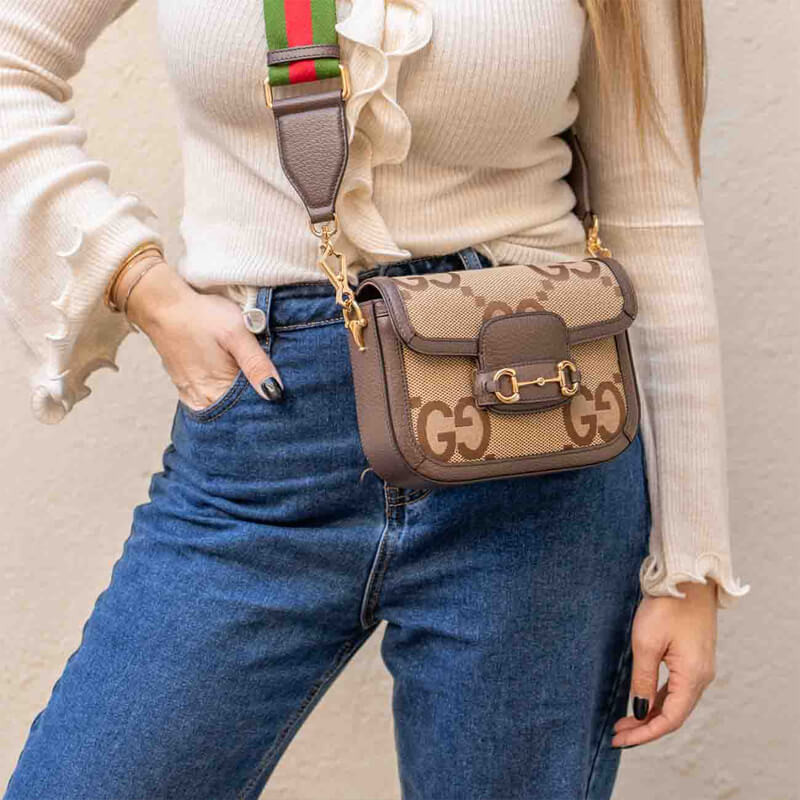 Gvc*1 Horsebit 1955 Jumbo GG Mini Shoulder Bag