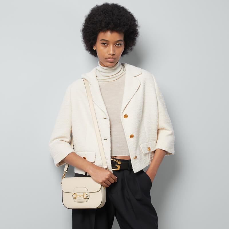 Gvc*1 Horsebit 1955 Mini Leather Shoulder Bag