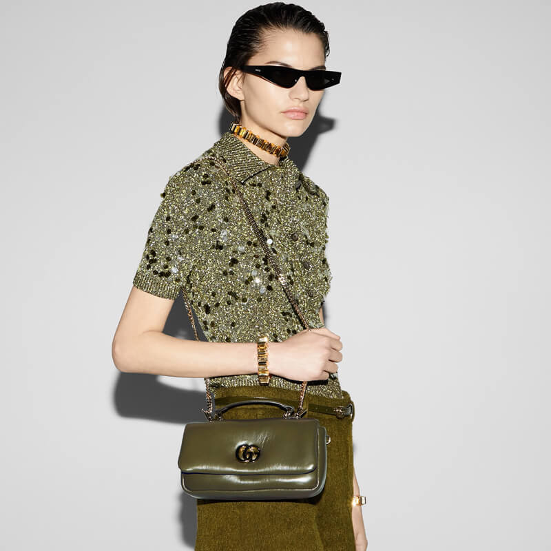 Gvc*1 milano mini puffy leather