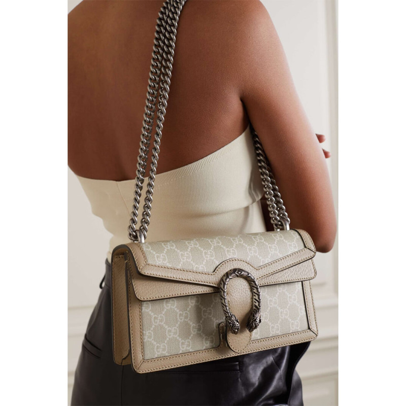 Gvc*1 dionysus beige and white canvas 25x14cm