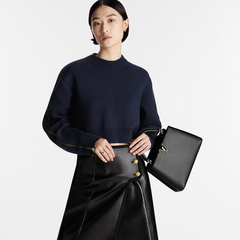 L0vis Vvtt0n Capucines 27cm Black