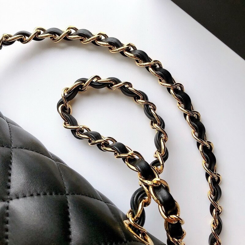 Ch**el Lambskin Mini Flap Bag A01116