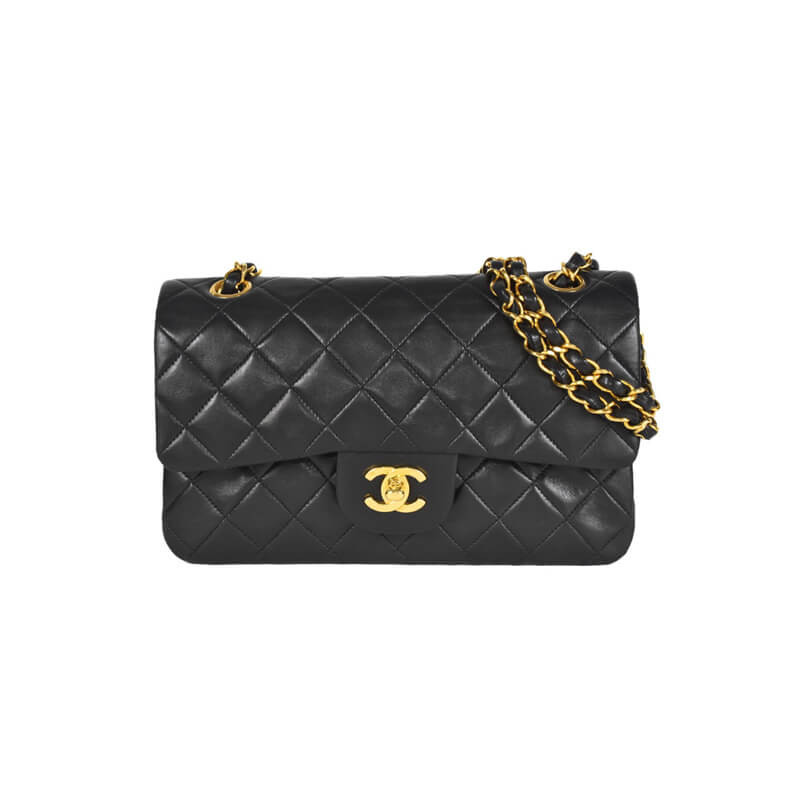 Ch**el Lambskin Small Double Flap Bag A01113