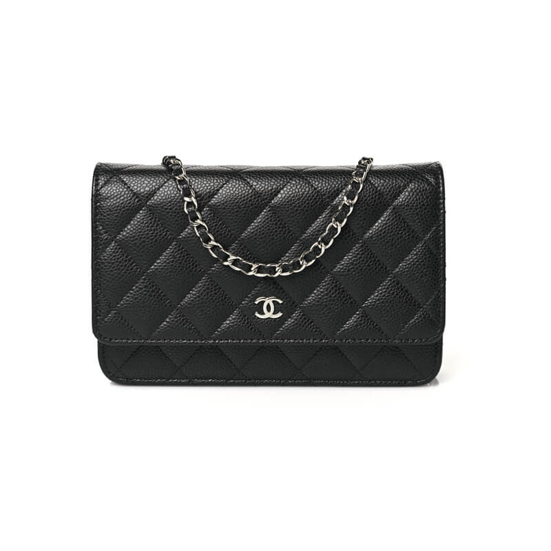 Ch**el Caviar Quilted Wallet on Chain WOC A33814