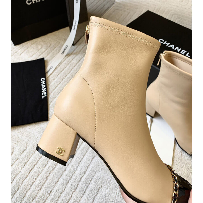 Ch**el Chunky Heel Short Boots