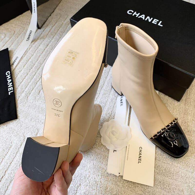 Ch**el Chunky Heel Short Boots