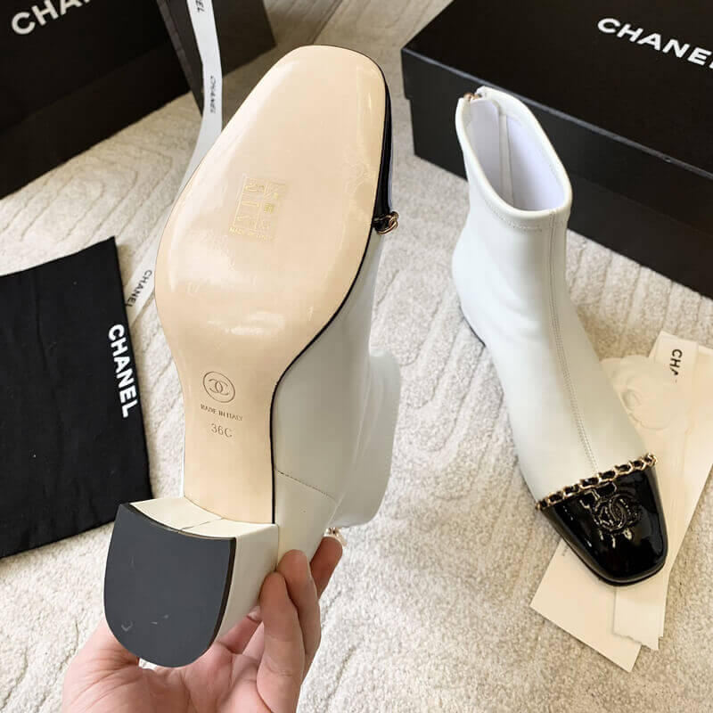 Ch**el Chunky Heel Short Boots