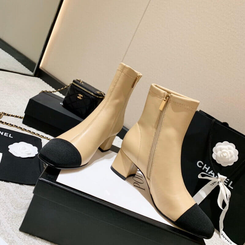 Ch**el Chunky Heel Short Boots
