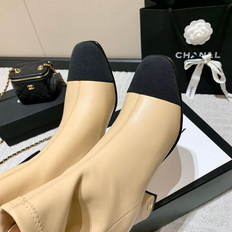 Ch**el Chunky Heel Short Boots