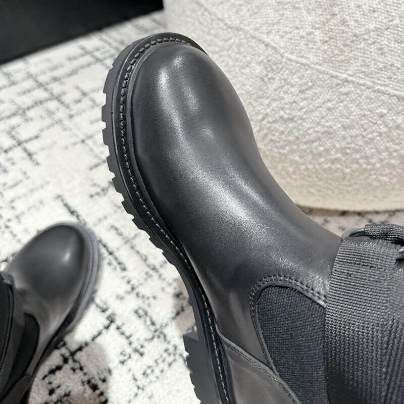 D10r D-Major Boot Black with Miss D10r Graffiti Print