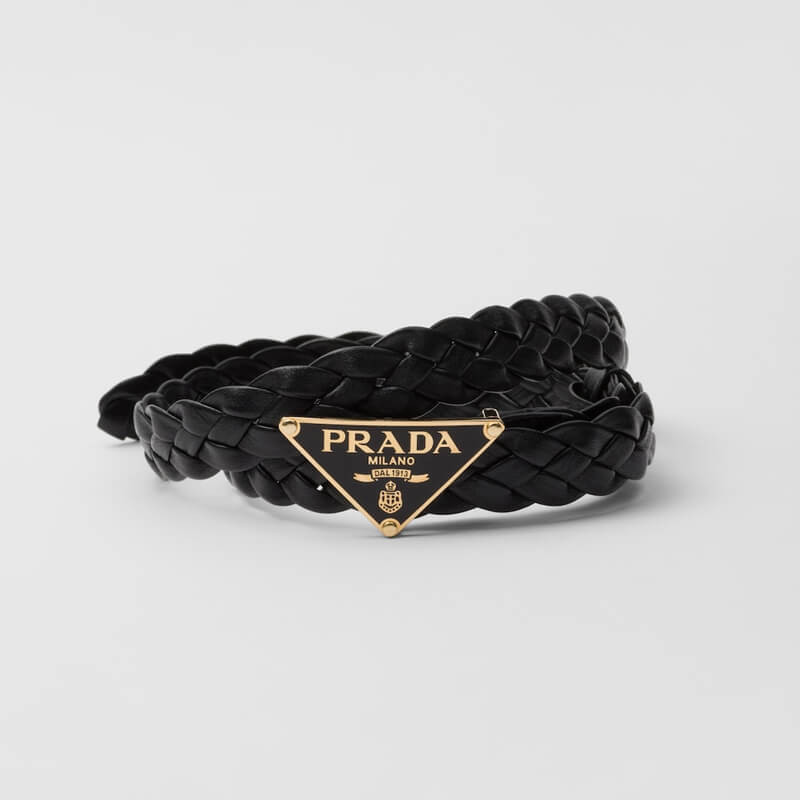 Pra*a Nappa Leather Belt