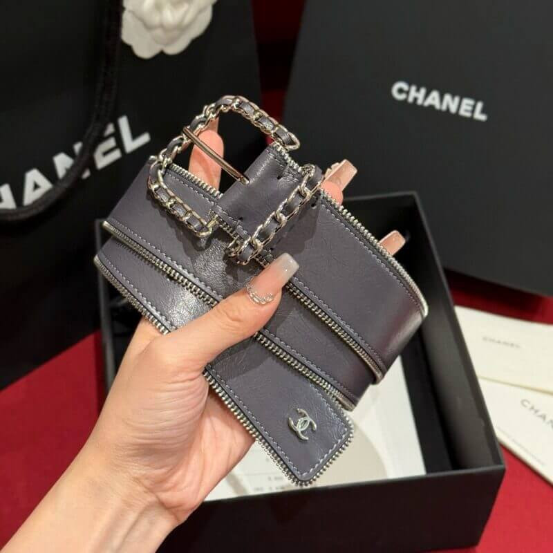 Ch**el Calfskin Metal Belt 40mm