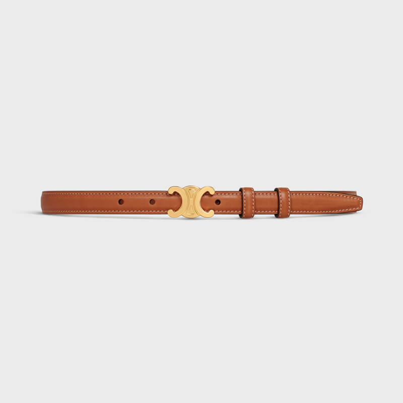 Ce1i*e Small Triomphe Belt Tan
