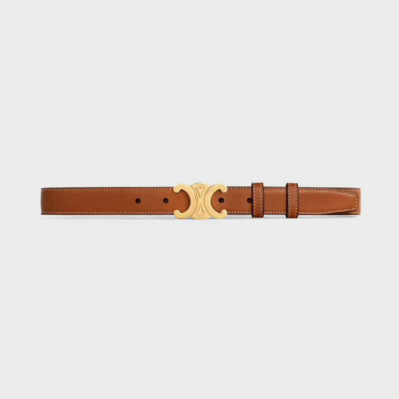 Ce1i*e Medium Triomphe Belt Tan