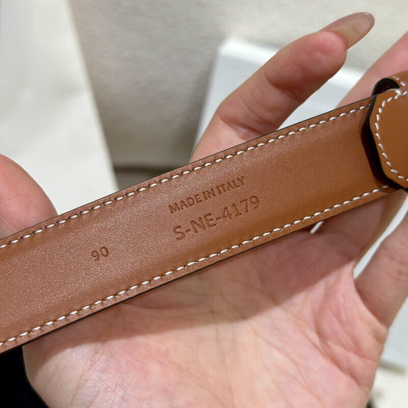 Ce1i*e Medium Triomphe Belt Tan