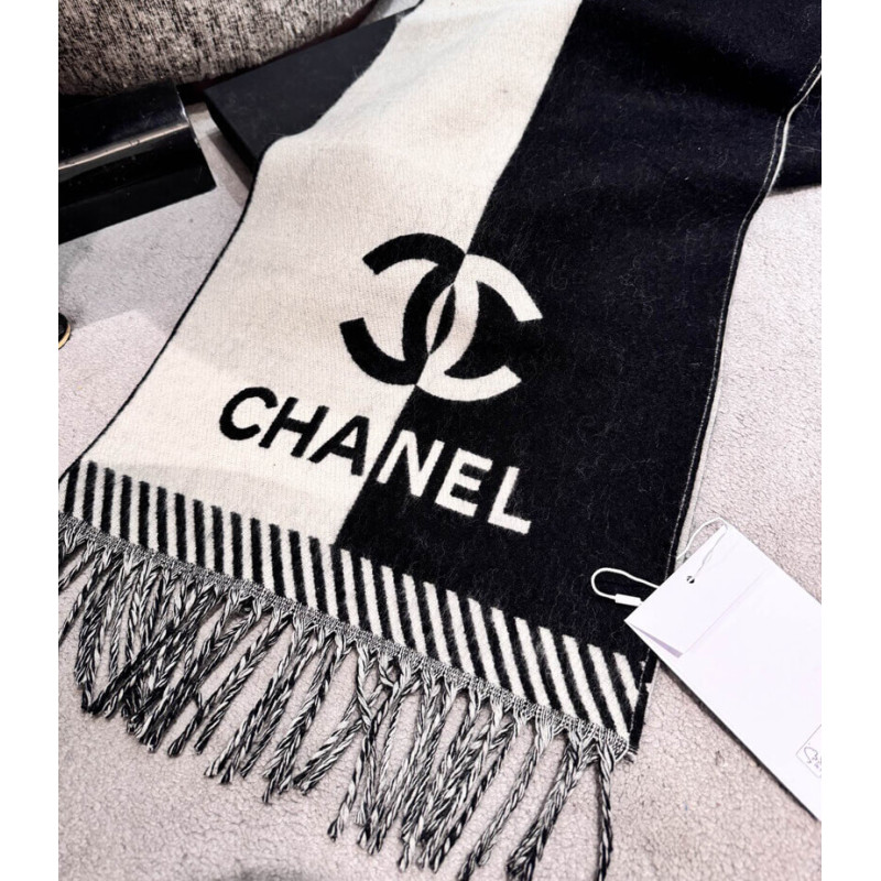 Ch**el Merino Wool Cashmere CC Scarf