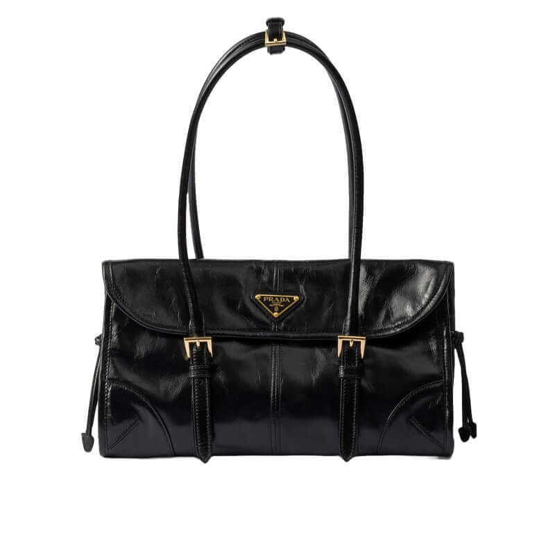 Pra*a Medium leather shoulder bag