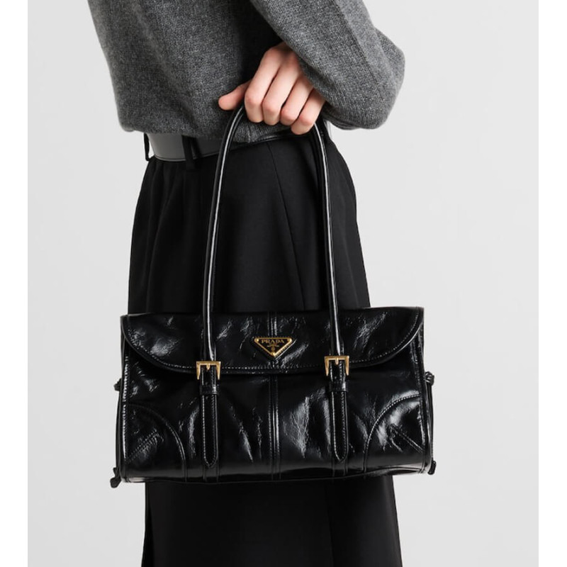 Pra*a Medium leather shoulder bag