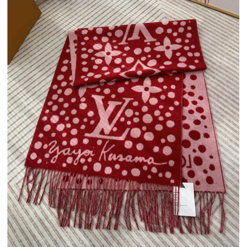 L0vis Vvtt0n x Yayoi Kusama Cashmere Scarf