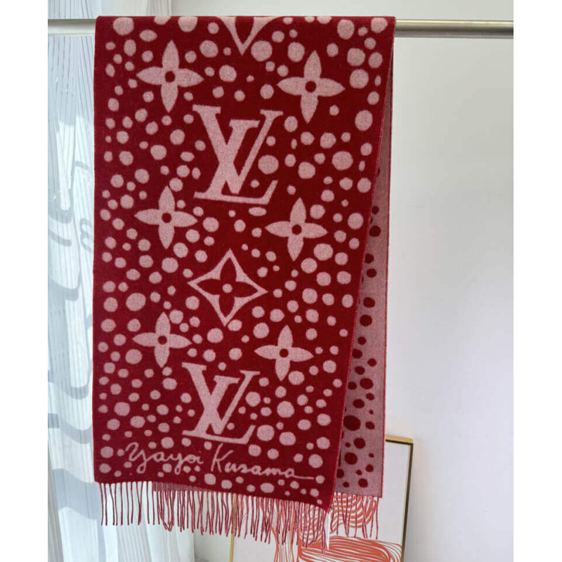 L0vis Vvtt0n x Yayoi Kusama Cashmere Scarf