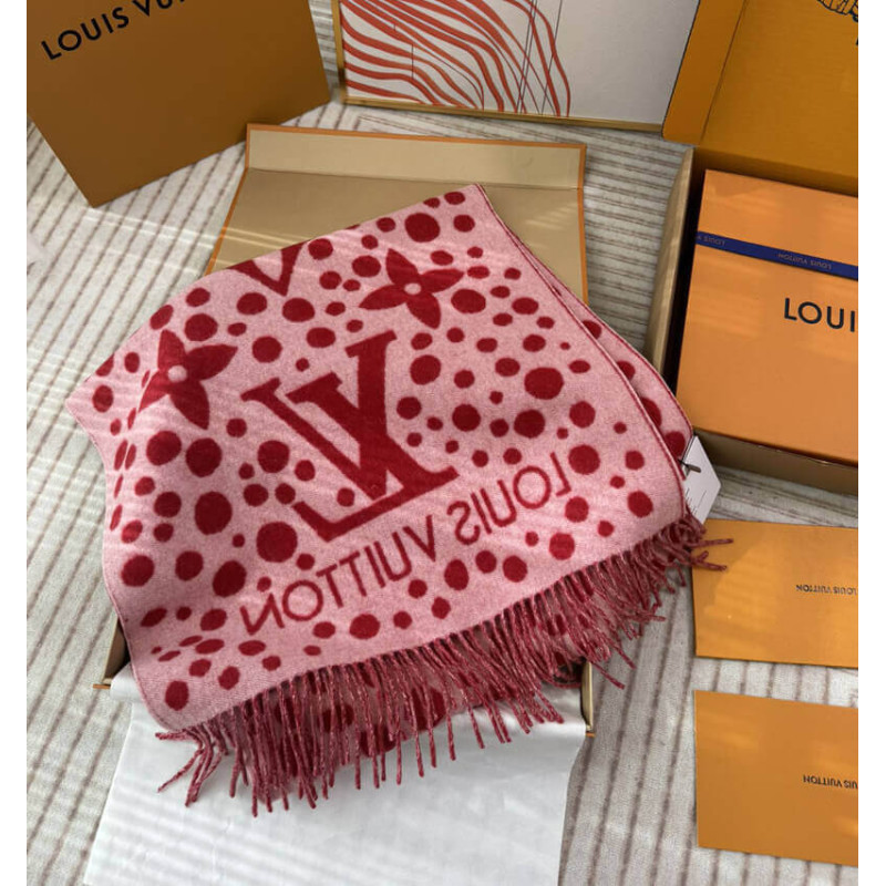 L0vis Vvtt0n x Yayoi Kusama Cashmere Scarf