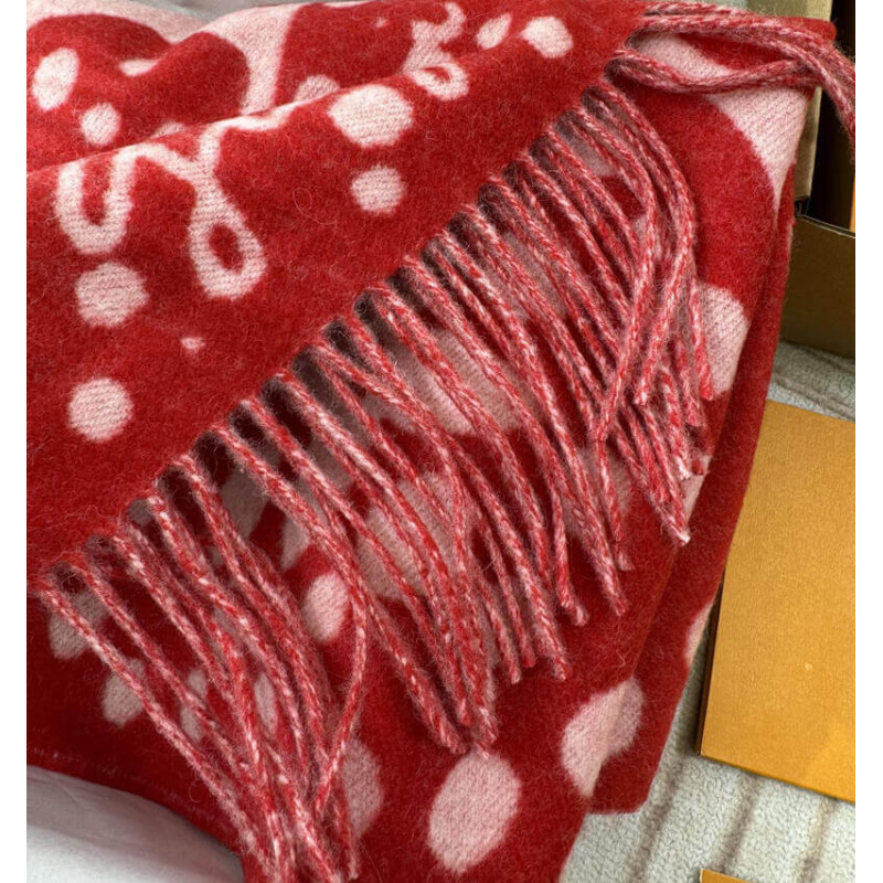 L0vis Vvtt0n x Yayoi Kusama Cashmere Scarf