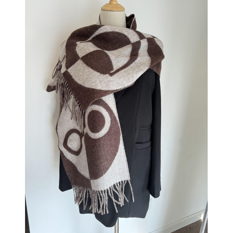 H**me5 Casaque Charms Muffler Chocolat