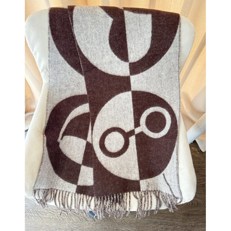 H**me5 Casaque Charms Muffler Chocolat