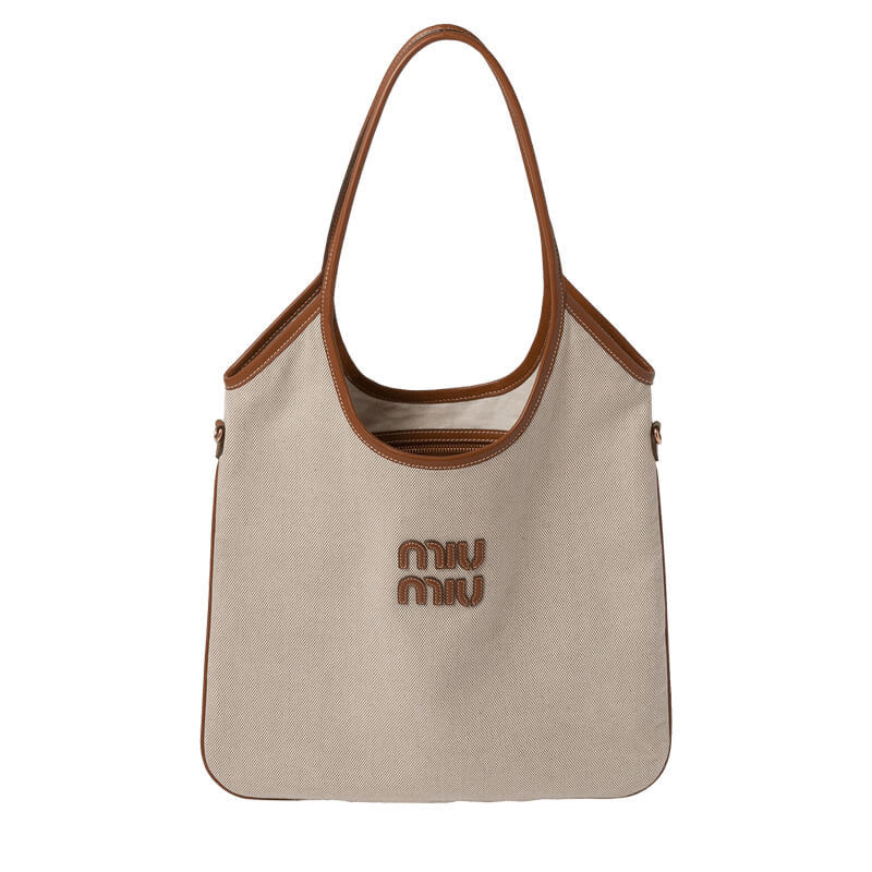 Miu Miu Ivy Canvas Tote Bag