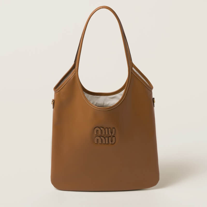 Miu Miu Ivy Leather Tote Bag