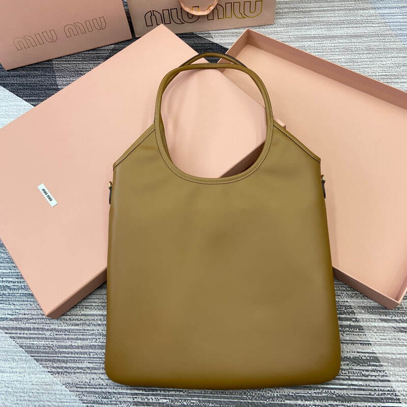 Miu Miu Ivy Leather Tote Bag