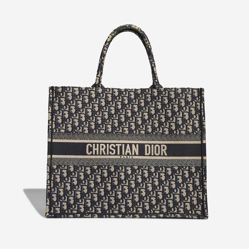 D10r Book Tote Large Canvas Blue