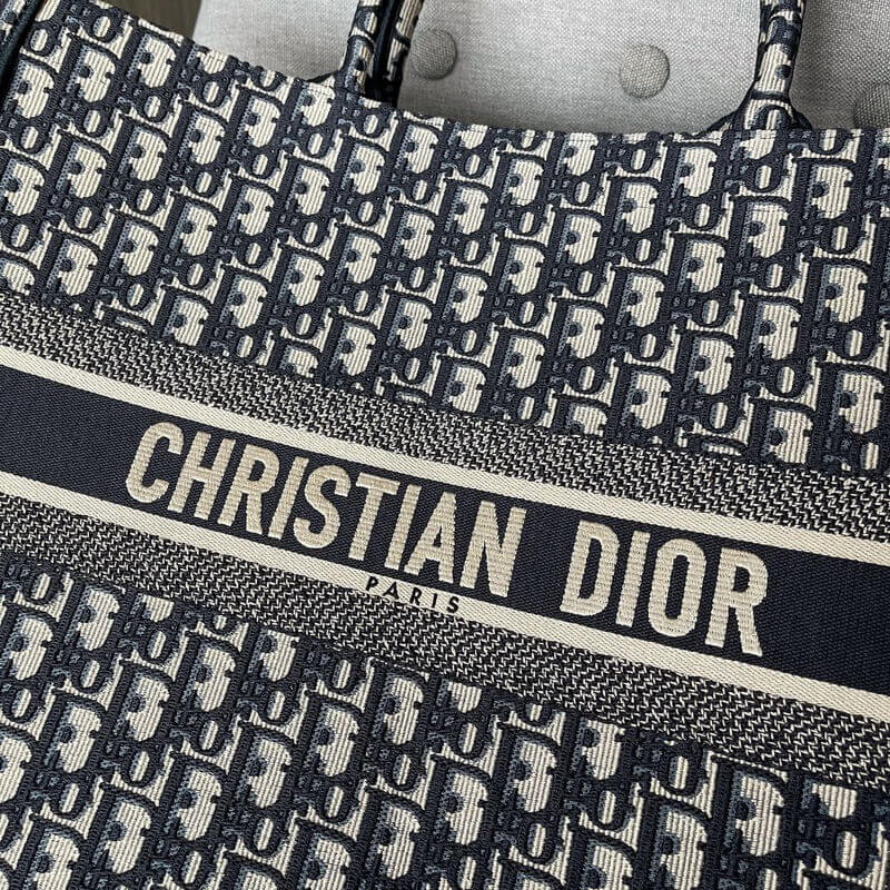 D10r Book Tote Large Canvas Blue