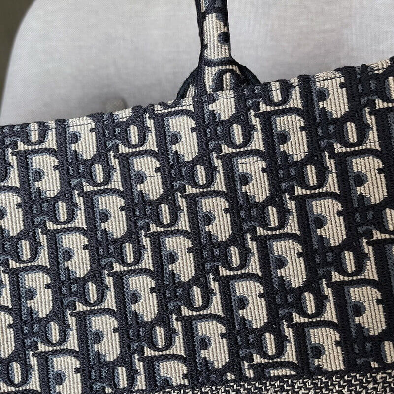 D10r Book Tote Large Canvas Blue