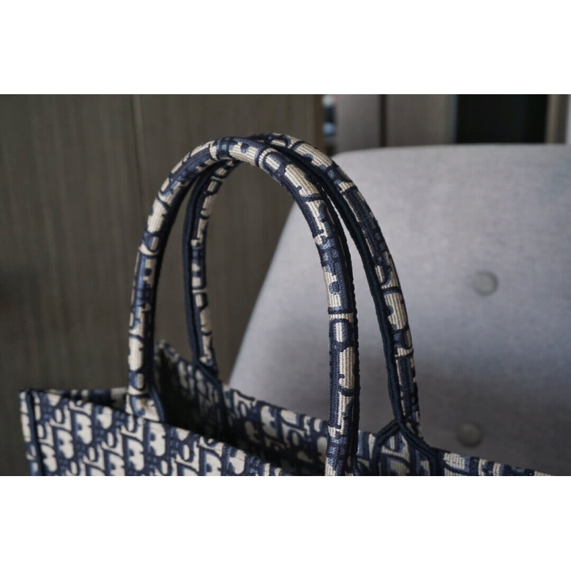 D10r Book Tote Large Canvas Blue