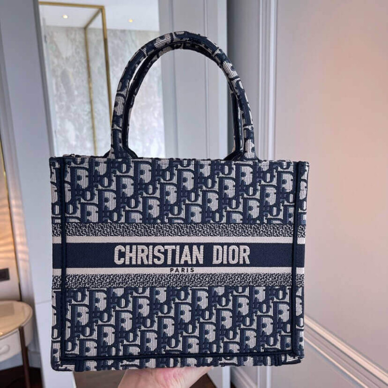 D10r Book Tote Small Canvas Blue