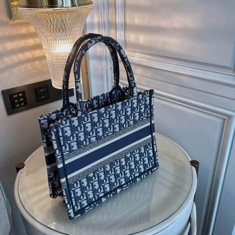 D10r Book Tote Small Canvas Blue