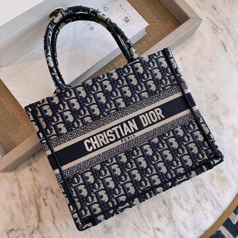 D10r Book Tote Small Canvas Blue