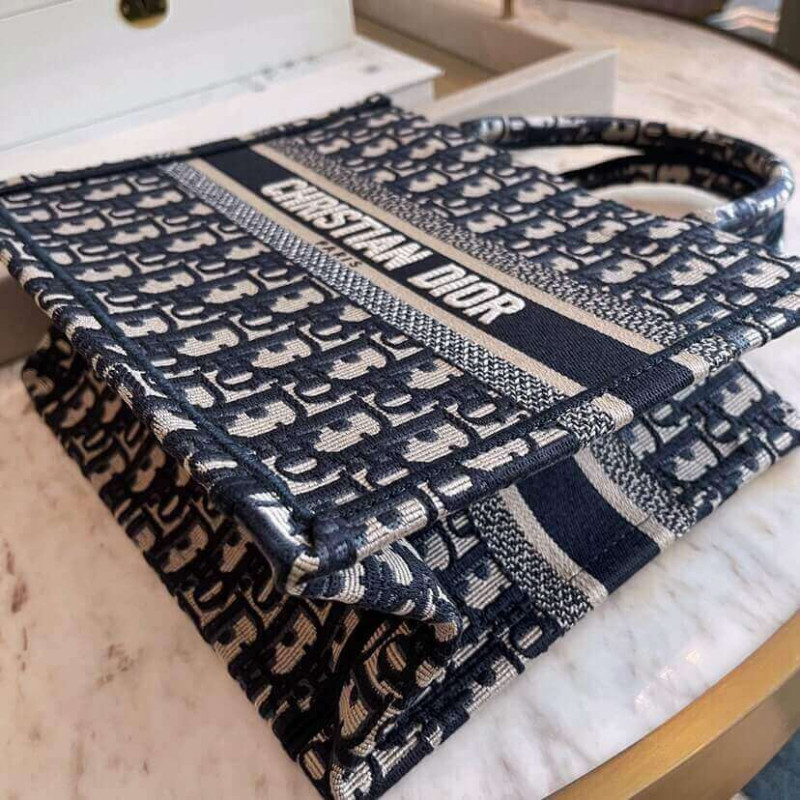 D10r Book Tote Small Canvas Blue