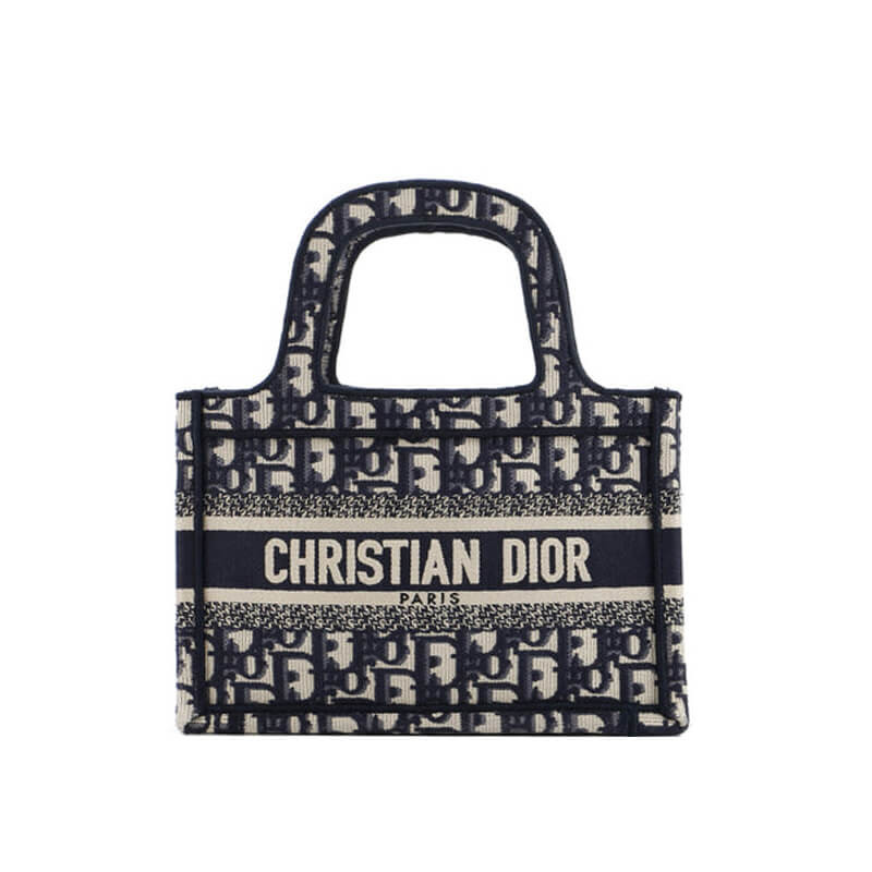 D10r Book Tote Mini Canvas Blue