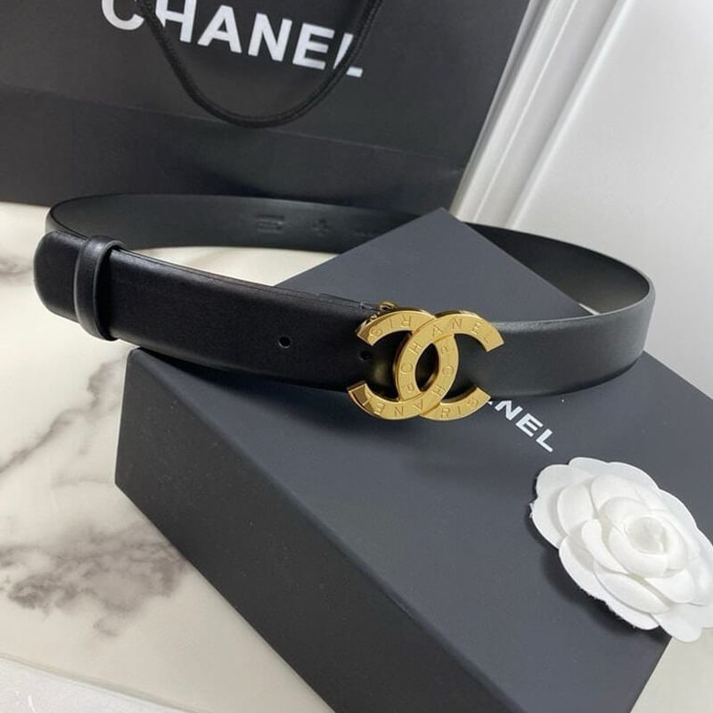 Ch**el Belt With Double C Buckle AA6894