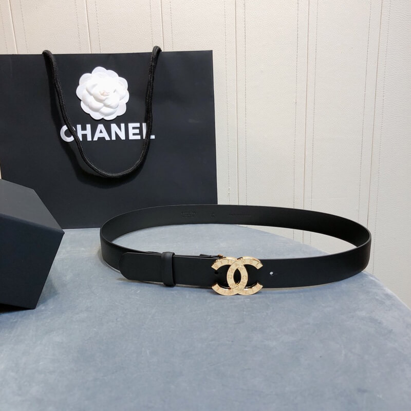 Ch**el Belt With Double C Buckle AA6894