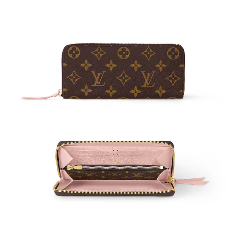 L0vis Vvtt0n Monogram Canvas Clémence Wallet